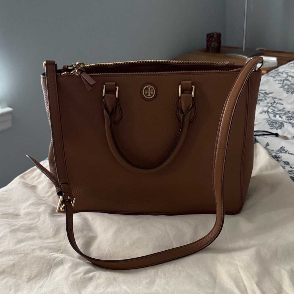 Tory Burch Robinson Leather Tote/Satchel Bag
